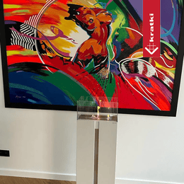 Freestanding Bioethanol fireplace ROMEO white TÜV