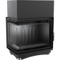 Cast iron fireplace KRATKI AMELIA DECO left 21 kW Ø 200