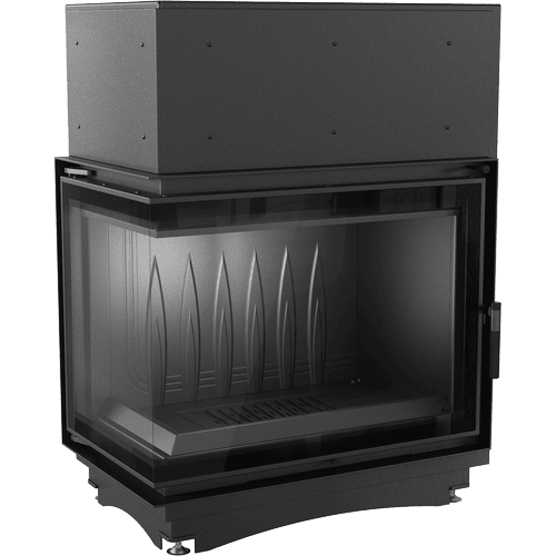 Cast iron fireplace KRATKI AMELIA DECO left 21 kW Ø 200