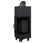 Steel fireplace KRATKI MBN right 10 kW Ø 200 black thermotec