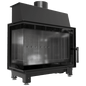 Steel fireplace KRATKI SIMPLE left 6 kW Ø 150