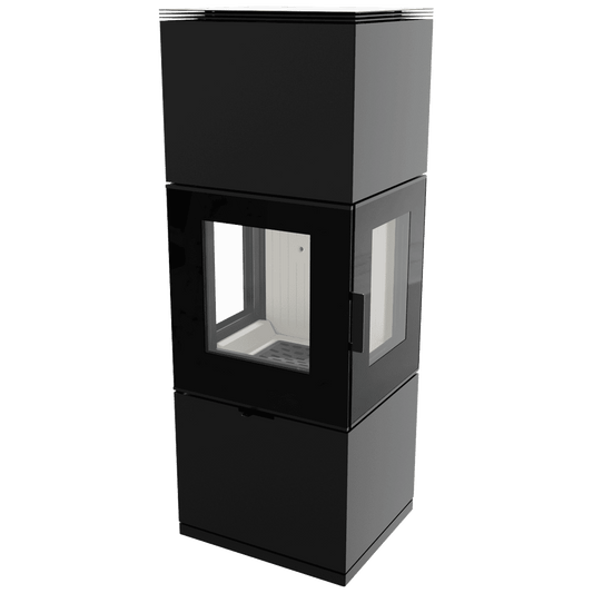 Wood burning steel stove KRATKI INGA 8 kW Ø 150