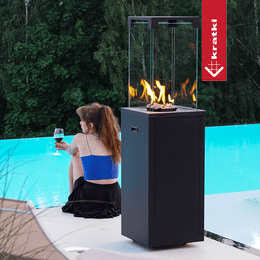 Gas heater PATIO LIGHT black
