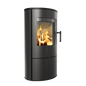 Wood burning steel stove KRATKI ROLLO 7 kW Ø 150