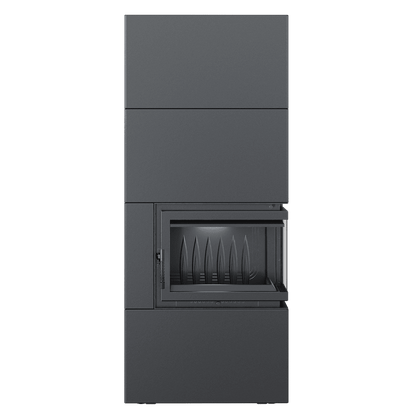 Modular fireplace Box 8 kW Ø 200 Black