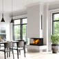 Steel fireplace KRATKI NBC 800/400 left right 10 kW Ø 200 Lift-up
