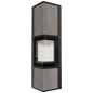Wood burning steel stove KRATKI TORA/L 8 kW Ø 150 quartz sinter NATURALI PIETRA DI SAVOIA GRIGIA BOCCIARDATA self closing door