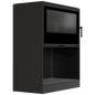 Wood burning steel stove KRATKI KARI 95 Ø 180 14 kW recess for wood black thermotec