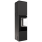 Wood burning steel stove KRATKI REN/L right Ø 150 7 kW self closing door