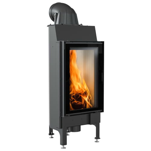 Steel fireplace KRATKI NADIA 9 kW Ø 200
