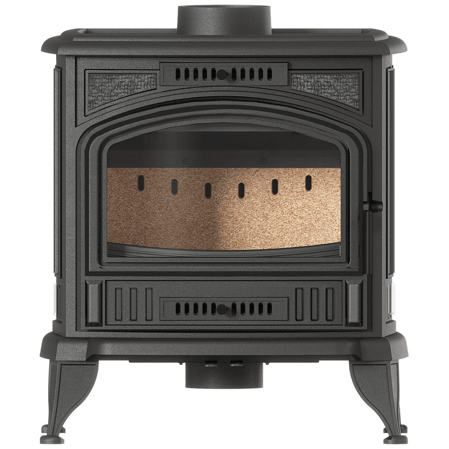 Cast iron wood burning stove KRATKI K6 ECO Ø 150 6,5 kW