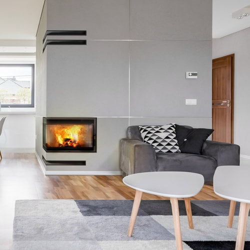 Steel fireplace KRATKI LUCY 14 kW Ø 200