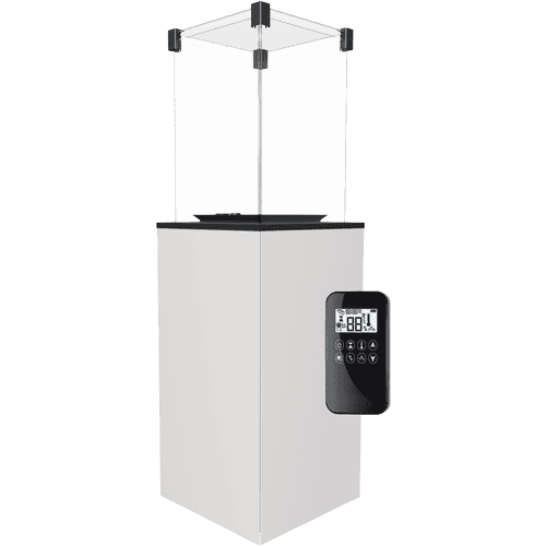 Patio Gas Heater Glass Panel White automatic 8.2 kW