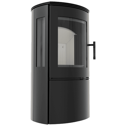 Wood burning steel stove KRATKI FALCON VIEW Ø 150 10 kW
