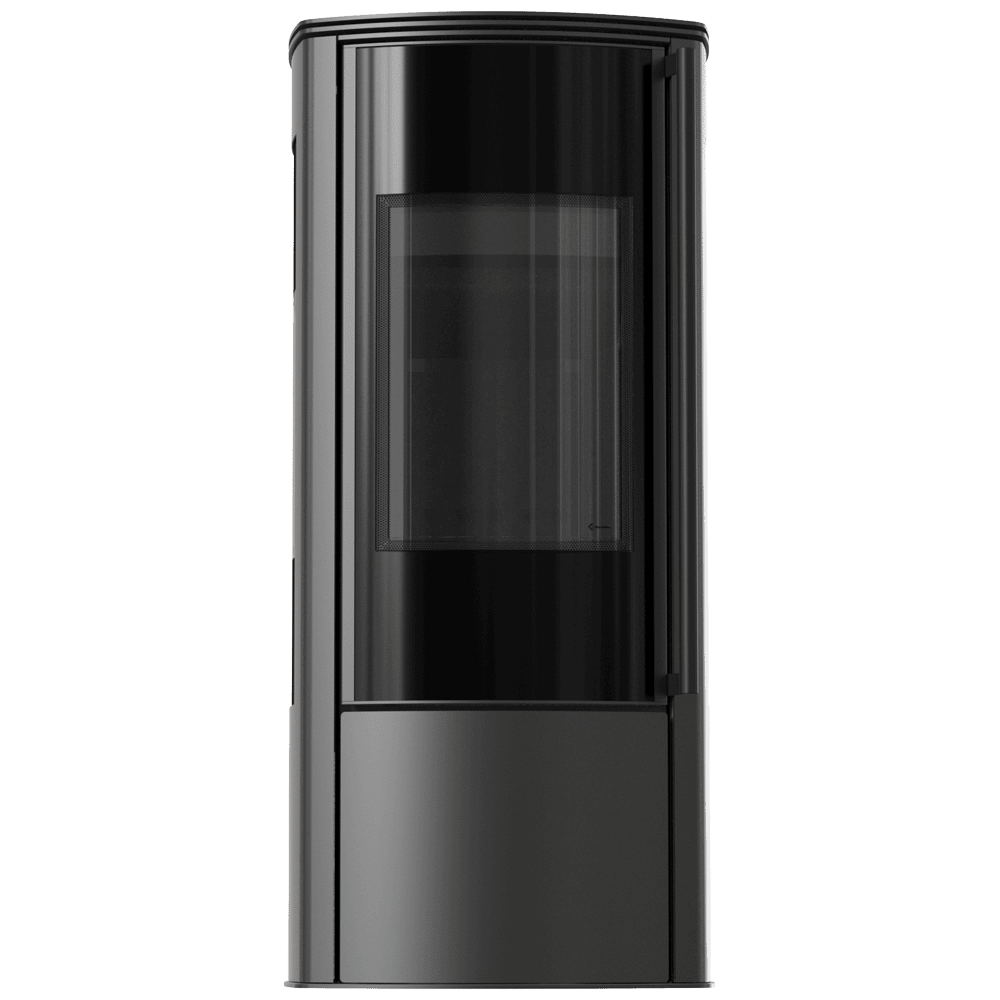Freestanding stove KOZA AB ENYO R VIEW black lining