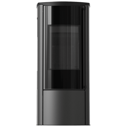 Freestanding stove KOZA AB ENYO R VIEW black lining
