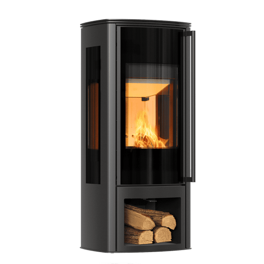 Freestanding stove KOZA AB ENYO R VIEW RECESS