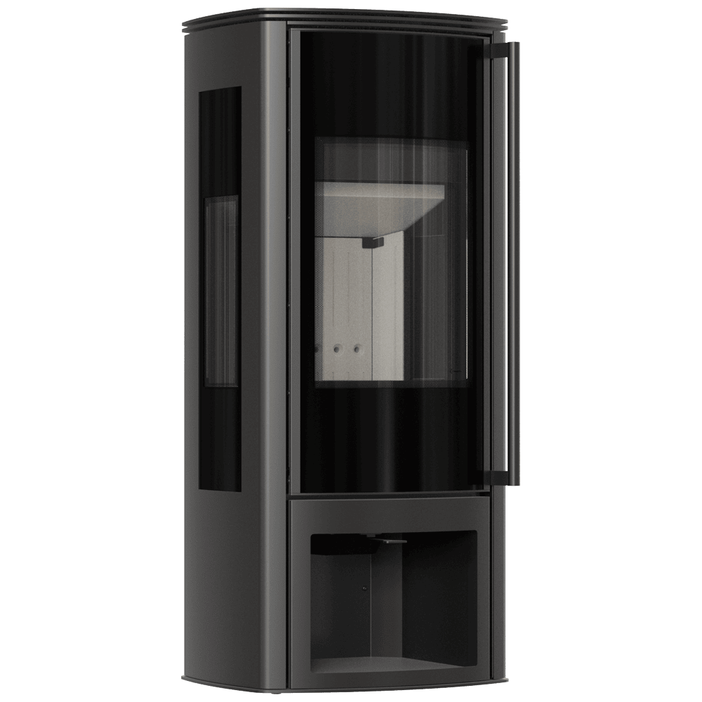 Freestanding stove KOZA AB ENYO R VIEW RECESS