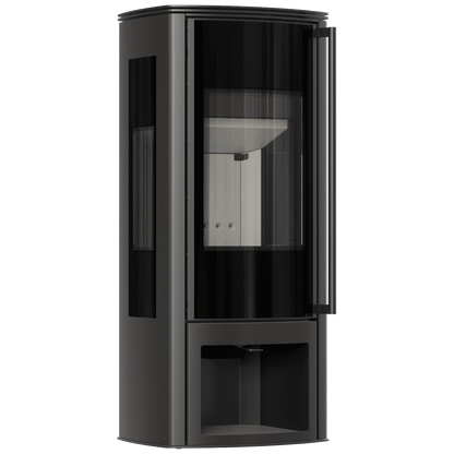 Freestanding stove KOZA AB ENYO R VIEW RECESS