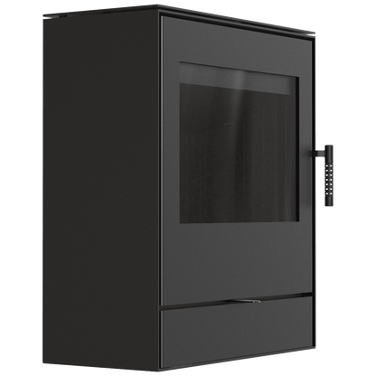Steel stove Koza ROLLO 2 SIMPLE black termotec