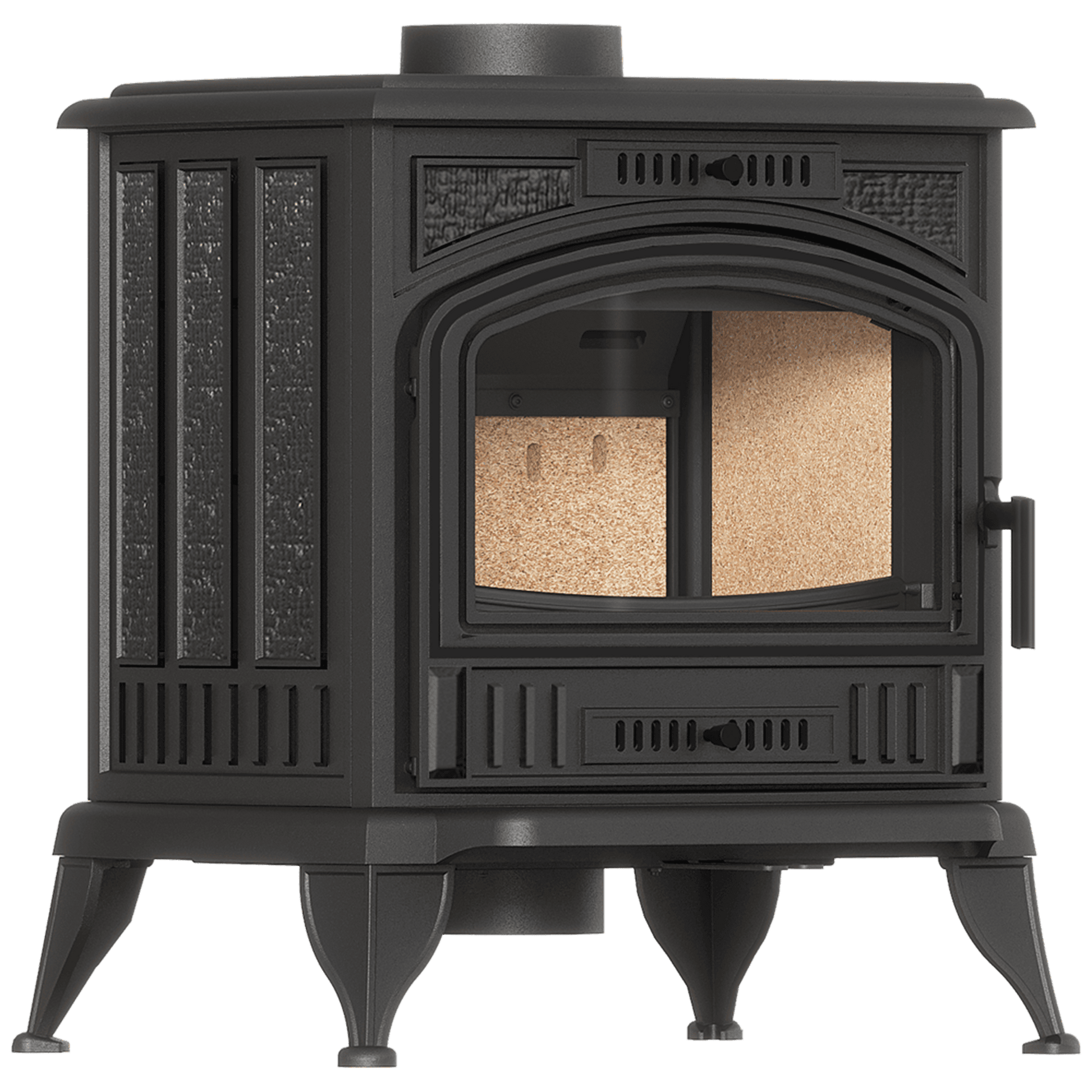 Cast iron wood burning stove KRATKI K6 ECO Ø 130 6,5 kW