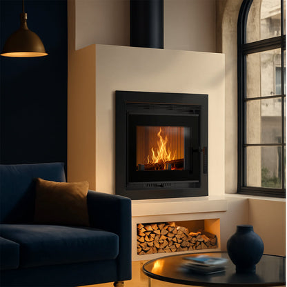 Cast iron fireplace insert KRATKI NEL Ø 180 8 kW