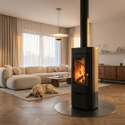 Cast iron stove KRATKI K12 Ø 130 6 kW