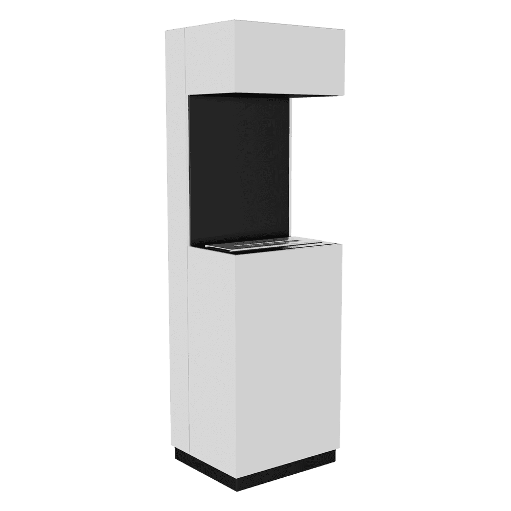 Freestanding bio-fireplace SIERRA MINI white