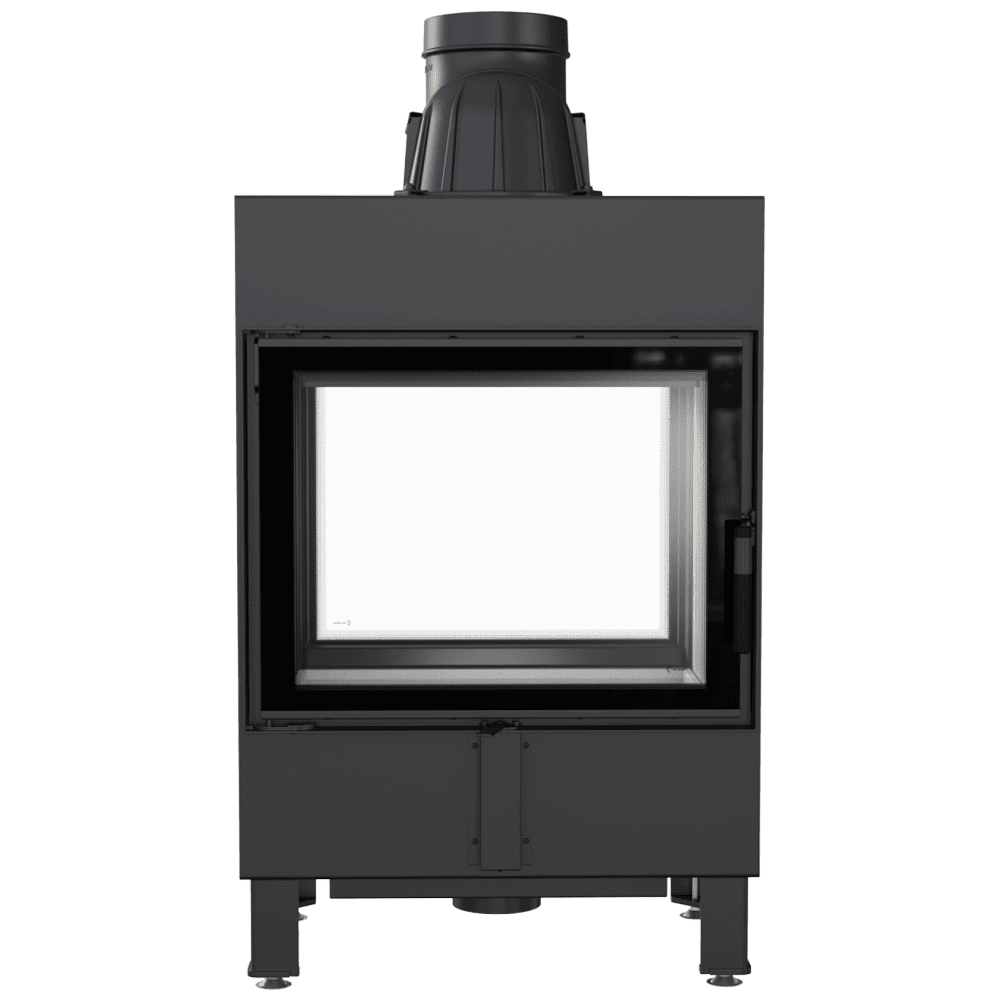 Steel air fireplace 12 kW Double glazing