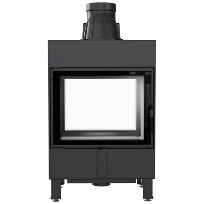 Steel air fireplace 12 kW Double glazing