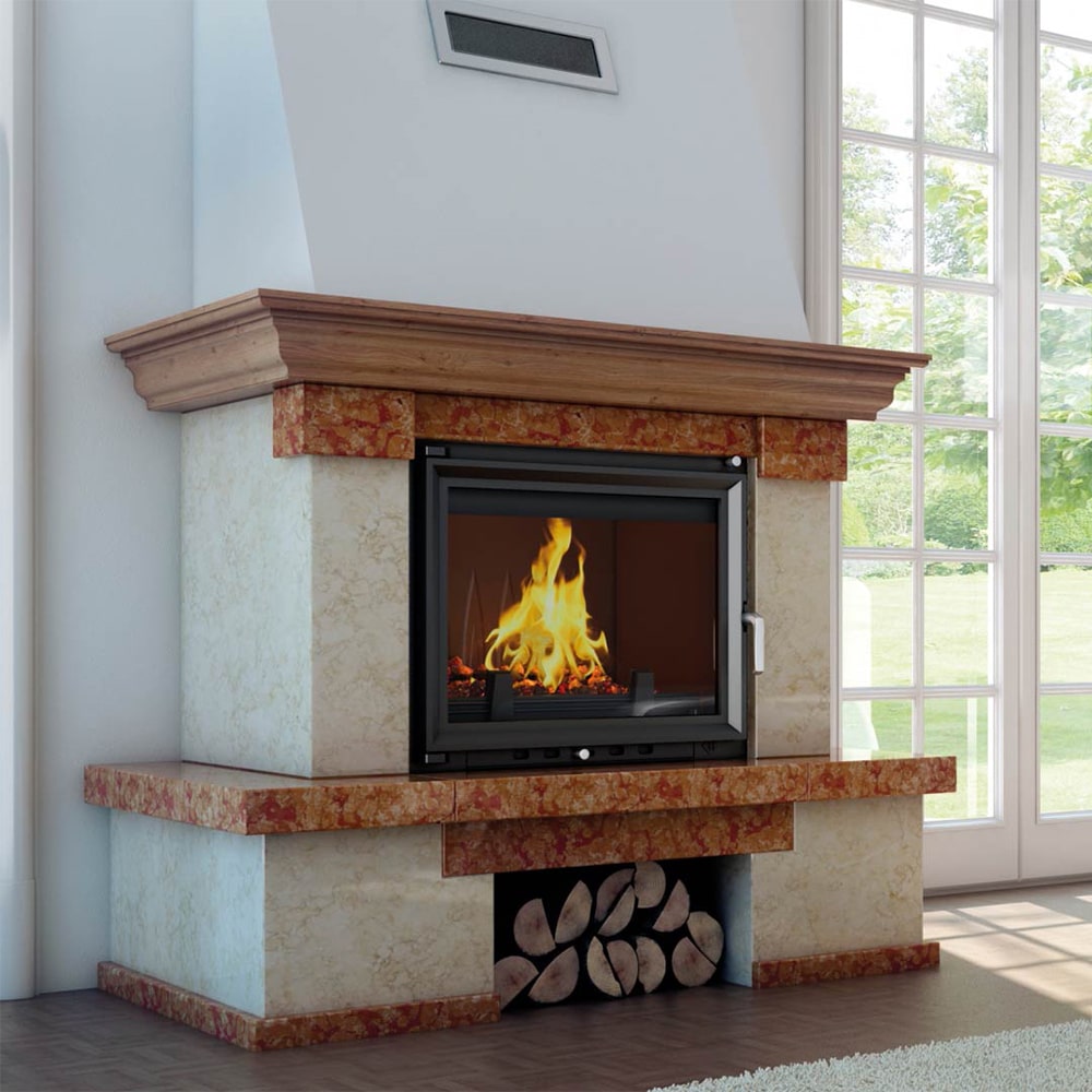 Water heating fireplace KRATKI MAJA 8 kW Ø 180