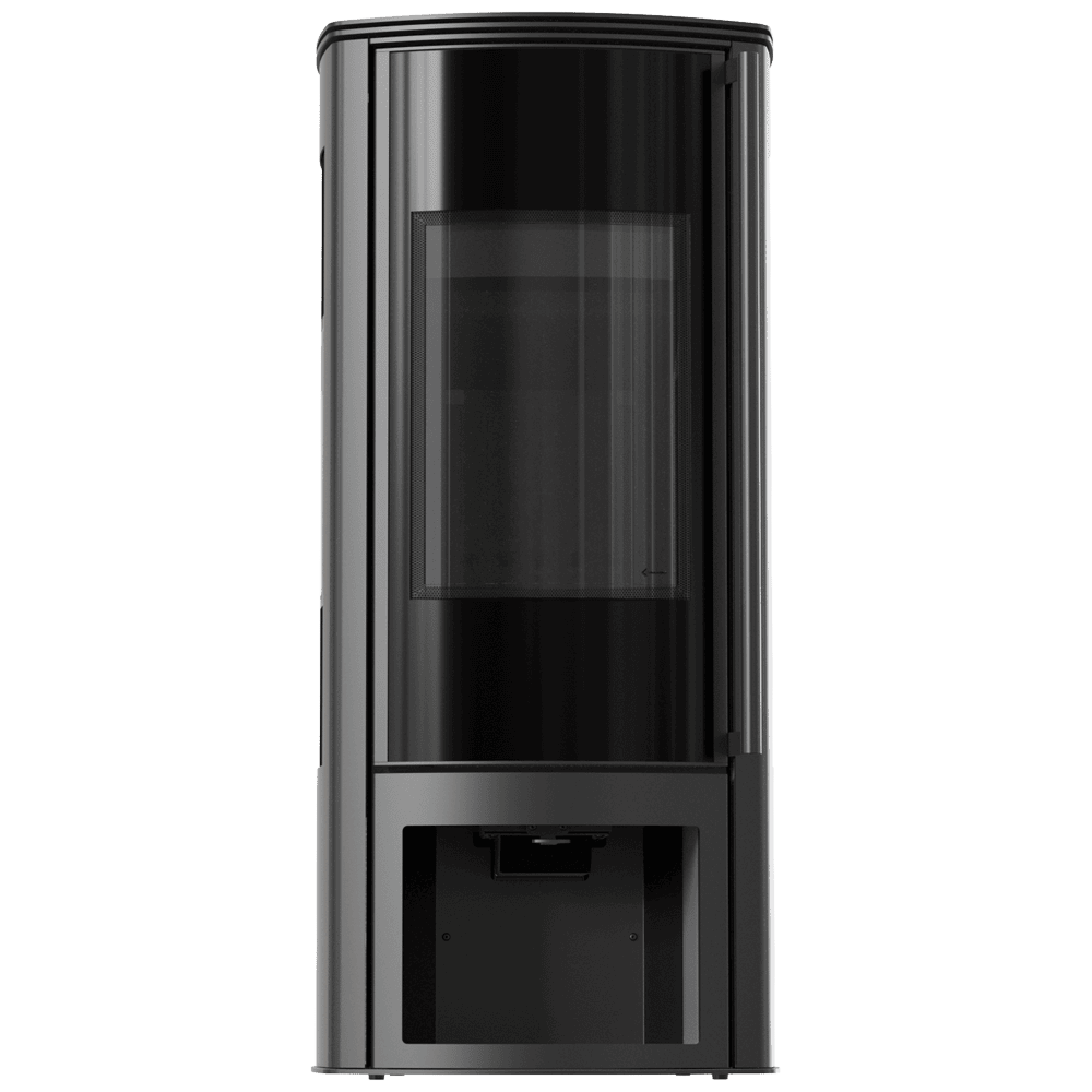 Freestanding stove KOZA AB ENYO R VIEW RECESS black lining