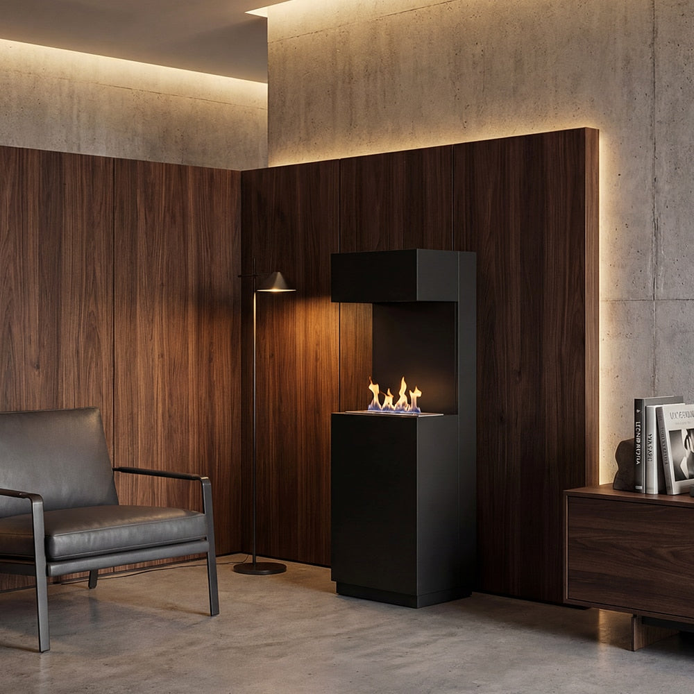 Freestanding bio-fireplace SIERRA MINI black