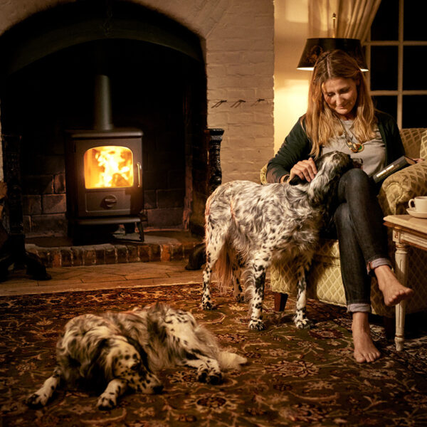 Morso 3112 Badger Multifuel Stove (Ribbed Sides - 150mm Legs)