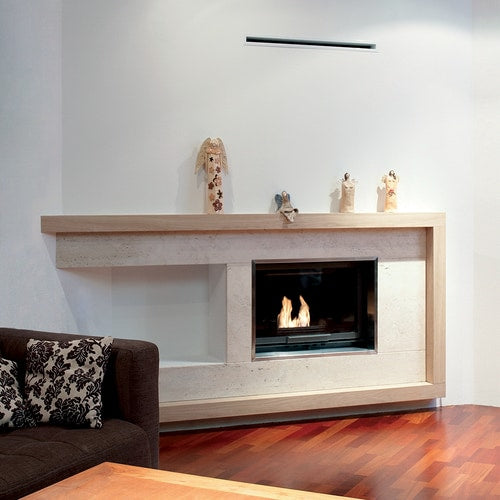 Cast iron fireplace KRATKI OLIWIA 16 kW Ø 200 lift-up