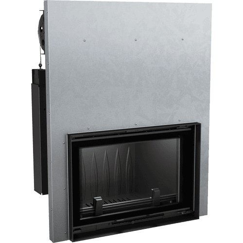 Cast iron fireplace WIKTOR 14 kW Ø 200 lift-up