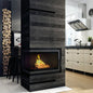 Cast iron fireplace KRATKI OLIWIA left 16 kW Ø 200