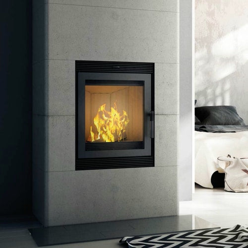 Steel fireplace KRATKI BLANKA 8 kW Ø 160