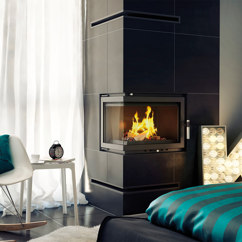 Water heating fireplace KRATKI MAJA Left 8 kW Ø 180