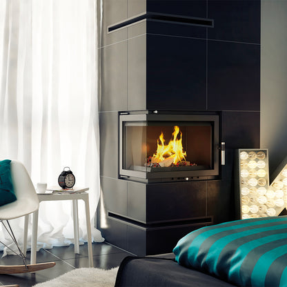 Water heating fireplace KRATKI MAJA Left 8 kW Ø 180