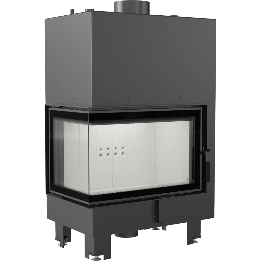 Water heating fireplace KRATKI MBM Left 12 kW Ø 180