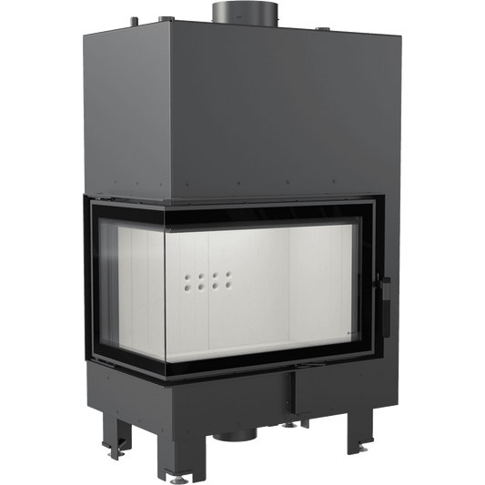 Water heating fireplace KRATKI MBM Left 12 kW Ø 180