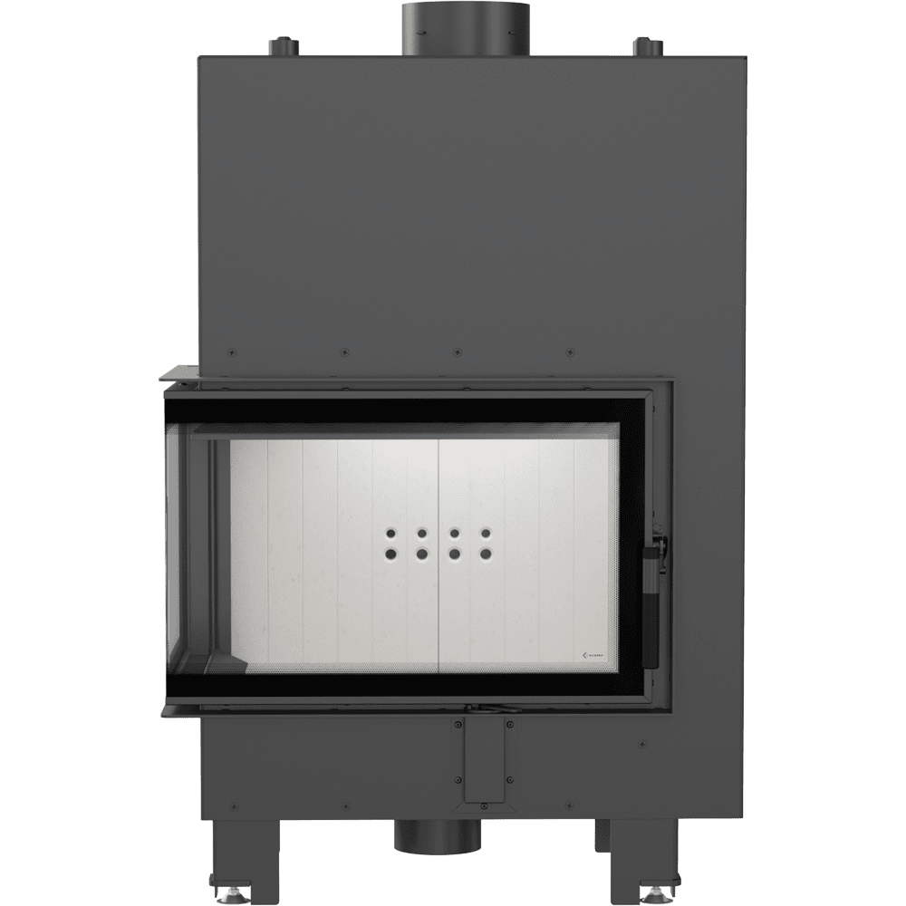 Water heating fireplace KRATKI MBM Left 12 kW Ø 180