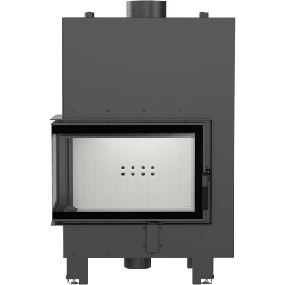 Water heating fireplace KRATKI MBM Left 12 kW Ø 180