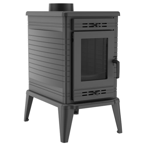 Wood burning cast iron stove KRATKI K10 Turbofan Ø 130 10 kW