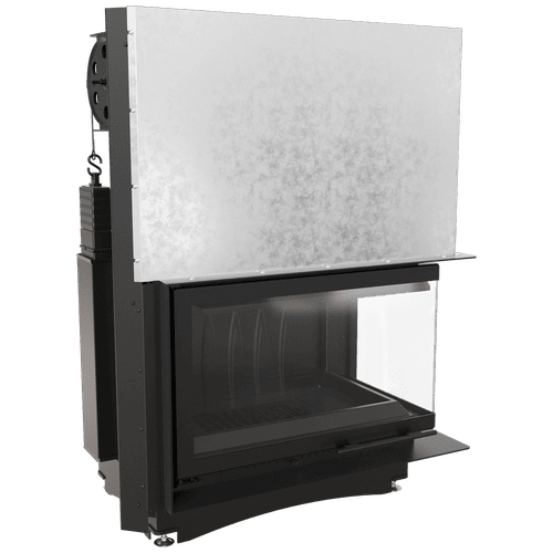 Cast iron fireplace KRATKI OLIWIA right 16 kW Ø 200 lift-up