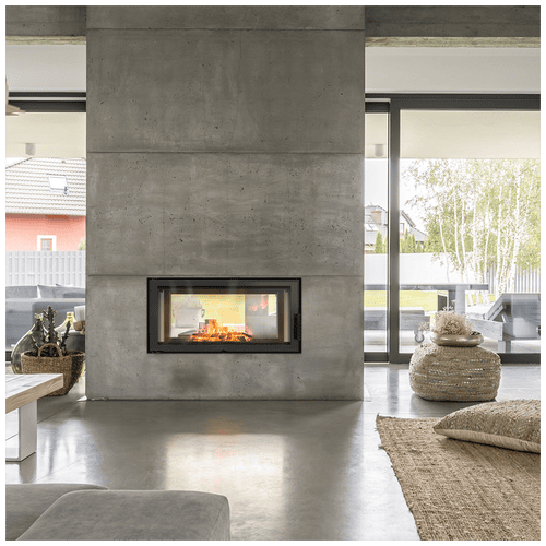 Steel fireplace KRATKI LUCY TUNNEL 16 kW Ø 200