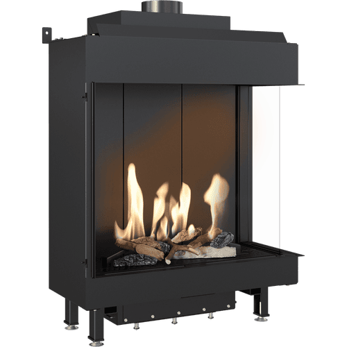 Gas Fireplace LEO 76 / 62 right-sided propane butane ? 100/150 5,6 kW