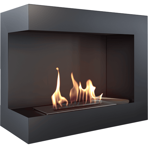 Wall mounted Bioethanol fireplace DELTA 600 TÜV left-sided
