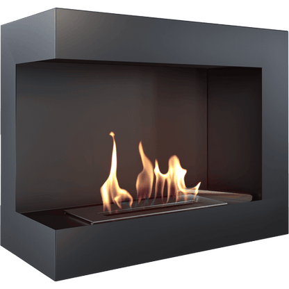 Wall mounted Bioethanol fireplace DELTA 600 TÜV left-sided